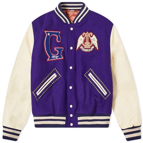 gucci band varsity jacket|gucci varsity jacket men.